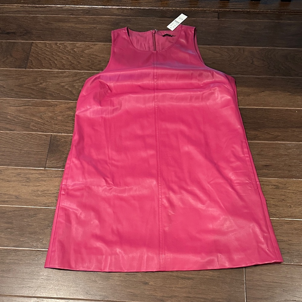 J. Crew Faux leather Mini Dress